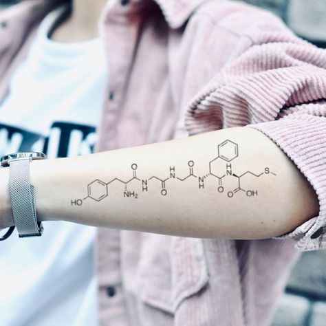 Dopamine Tattoo, Friendship Symbol Tattoos, Runner Tattoo, Chemistry Tattoo, New Beginning Tattoo, Running Tattoo, Molecule Tattoo, American Indian Tattoos, Custom Temporary Tattoos