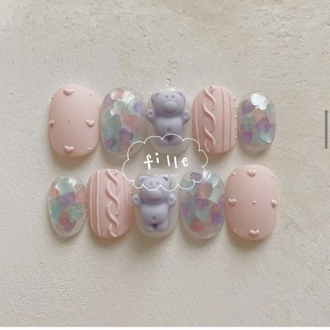 Asian Acrylic Nails, November Nails Fall Short, Nails Fall Short, Minimalist Christmas Nails, Nails Korean Style, Korean Style Nails, Cute Thanksgiving Nails, Nail Art Japanese, Nails Asian