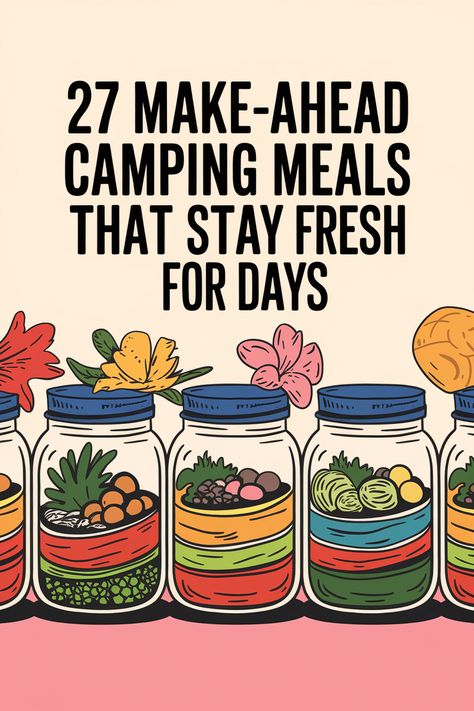 Excited about camping but want to keep mealtime simple? These make-ahead camping recipes transform into delicious meals with minimal effort at your campsite. Pin these smart meal prep ideas for fuss-free outdoor dining! Camping Meal Prep, Camping Food Storage, Easy Camping Dinners, Camping Food Recipes, Camping Food Make Ahead, Foil Packet Dinners, Refreshing Breakfast, Camping Menu, Camping Meal