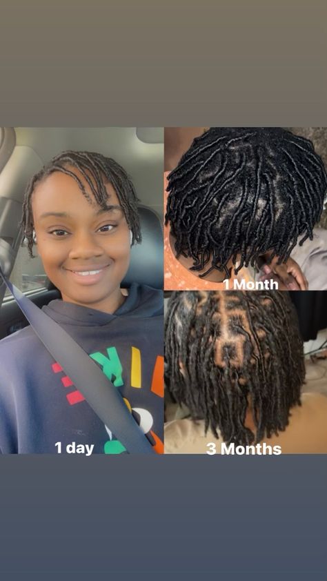 3 Month Locs, 3 Month Loc Journey, 3 Month Old, Loc Journey, Hairstyle Ideas, 1 Day, Locs, 3 Months, Hair Styles