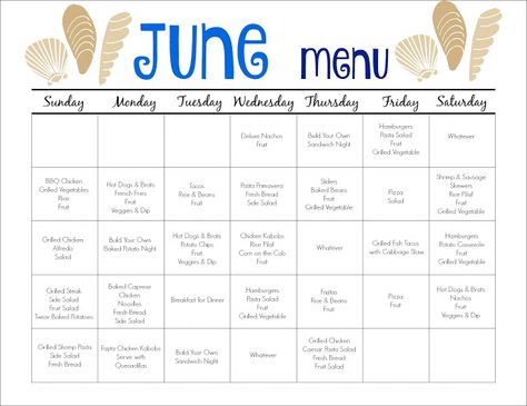 Like meal planning posts? Visit this post for 31 days of Kids Dinner Ideas and this post for another meal calendar! Summer is almost here!  We have said good-bye to spring baseball games & hello to afternoons at the pool or fun in the backyard.  I have found meal planning to be so beneficial this year … June Meal Plan, Kids Dinner Ideas, Chicken Hot Dog, Free Family Printables, Meal Planning Board, Meal Calendar, Grilled Fish Tacos, Monthly Menu, Kids Dinner