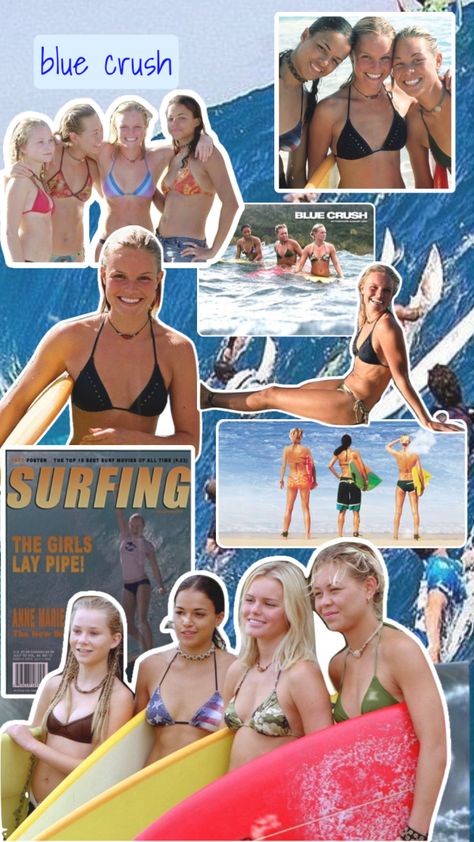 blue crush🌊🏄‍♀️ #bluecrush Blue Crush Movie Aesthetic, Blue Crush Aesthetic Outfits, Blue Crush Movie Outfits, Surf Up Movie, Blue Crush Movie, Surfs Up Movie, Surf Posters, Summer Dump, Crush Movie