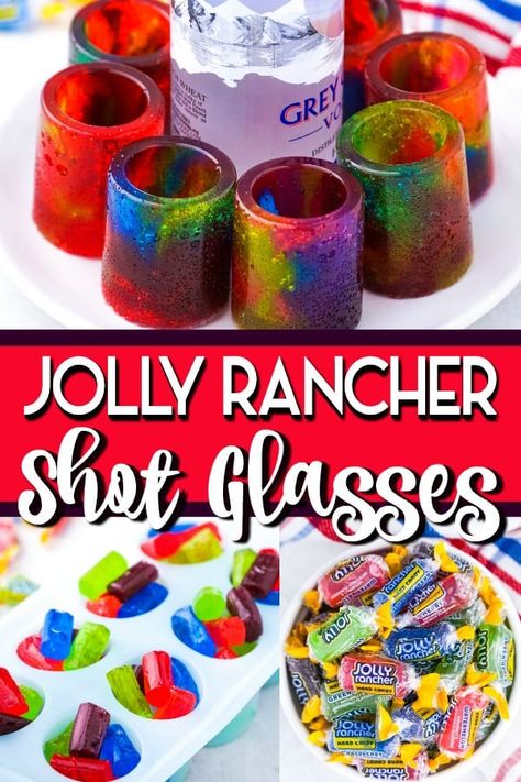 Jolly Rancher Shot Glasses, Jolly Rancher Shot, Quick Party Desserts, Edible Shot Glasses, Hot Fudge Cake, Easy Party Desserts, Hot Chocolate Fudge, Pinky Girl, Party Food Dessert