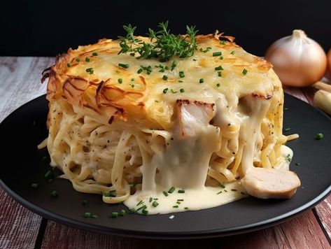 Baked Chicken Brie Linguini - Main Dish Chicken And Brie Recipes Dinners, Brie And Chicken Recipes, Chicken And Brie Recipes, Brie Recipes Dinner, Chicken And Brie, Chicken Brie, Brie Recipes, Classic Italian Dishes, Brie Cheese