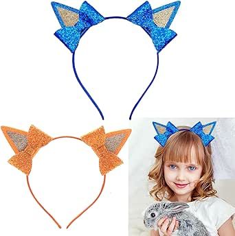 Bicllcsdd Blue Dog Happy Birthday Headbands Decorations, Blue Glitter Bows Ears Hair Clips for Kid, Boys and Girls Birthday Party Supplies(2 PCS) Dog Happy Birthday, Bluey Halloween, Birthday Headband, 2nd Birthday Party Themes, Dog Happy, Ear Hair, Halloween 2024, Glitter Bow, Blue Dog