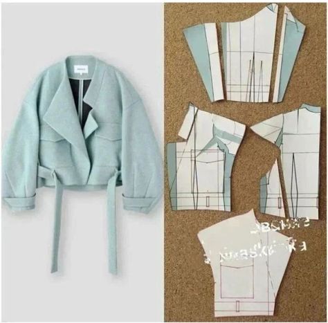 Pola Jaket, Clothing Pattern Design, Projek Menjahit, Sewing Clothes Women, Sewing Tutorials Clothes, Fashion Design Patterns, Diy Clothes Design, Fashion Sewing Tutorials, Couture Sewing Techniques