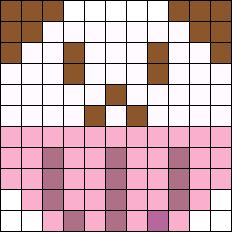 Natsuki's Cat Cupcake Perler | DDLC Perler Bead Pattern / Bead Sprite Ddlc Perler Beads, Cat Cupcakes, Pattern Maker, Kandi Patterns, Bead Sprite, Photo Pattern, Minecraft Stuff, Bead Pattern, Perler Patterns