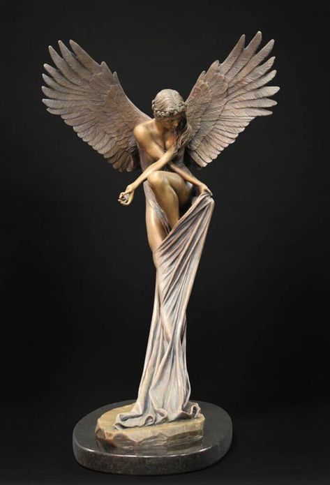 Benjamin Victor, Angel Sculpture Art, Angel Statues Sculpture, Fantasy Angel, Angel Sculpture, Angel Statues, Angel Art, The Angel, Sculptures & Statues