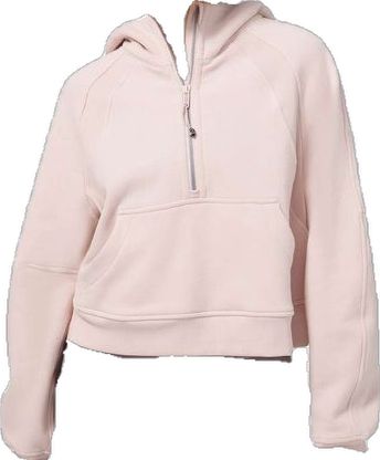 Lululemon Scuba Oversized 1/2 Zip Hoodie - Feather Pink Scuba Half Zip, Lululemon Hoodie, Scuba Hoodie, Lululemon Scuba, Cotton Fleece, Half Zip, Fleece Fabric, Zip Hoodie, Cute Things