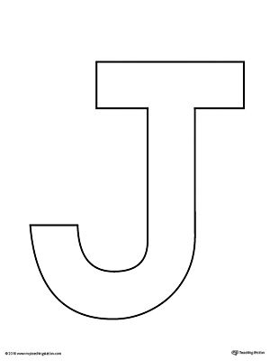 Uppercase Letter J Template Printable Worksheet.The Uppercase Letter J Template is an ultra useful, all-purpose letter template designed for use in a variety of crafts and activities to complement your alphabet studies. Letter J Template, Letter J Activities, Letter J Crafts, Letter J Design, Preschool Letter Crafts, Printable Letter Templates, Alphabet Letter Templates, J Words, J Craft