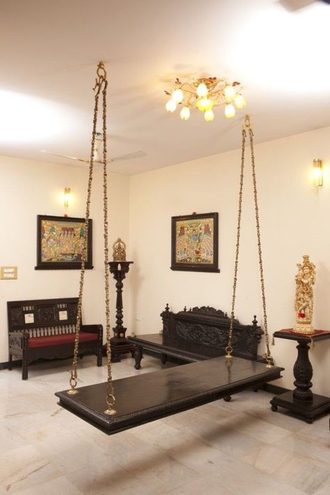 Swings In Living Room, Dining Room Decor Indian, Perfect Living Room Decor, Indian Living Room, Indian Living Rooms, India Home Decor, Living Room Tv Unit, Indian Home Interior, Swing Dancing