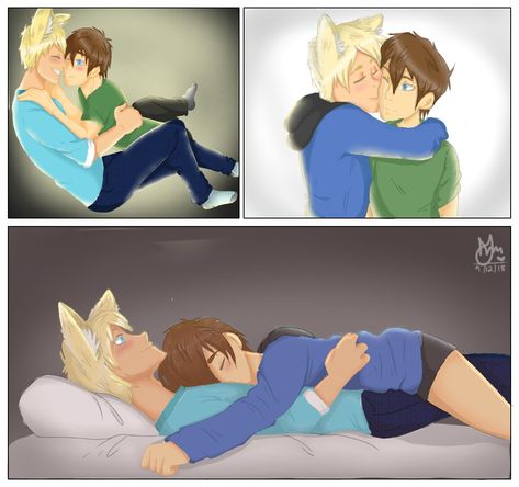 Garrence 💙💚 Garroth X Laurence Fanart, Garrence Fanart, Garrence Aphmau, Garroth Fanart, Aaron Fanart, Laurance Zvahl, Aphmau Aaron, Mystreet Aphmau, Aphmau Mystreet