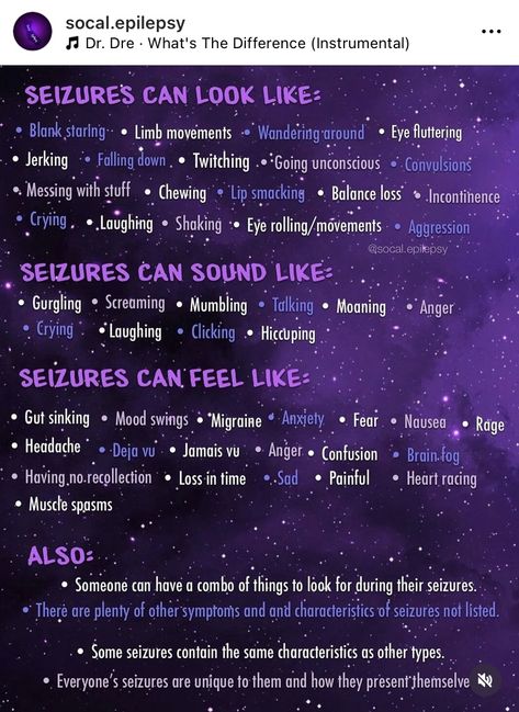 Focal Aware Seizures, Catamenial Seizures, Non Epileptic Seizures, Myoclonic Seizures, Seizures Non Epileptic, Epileptic Seizures, Ehlers Danlos Syndrome Hypermobility, Types Of Seizures, Seizures Awareness