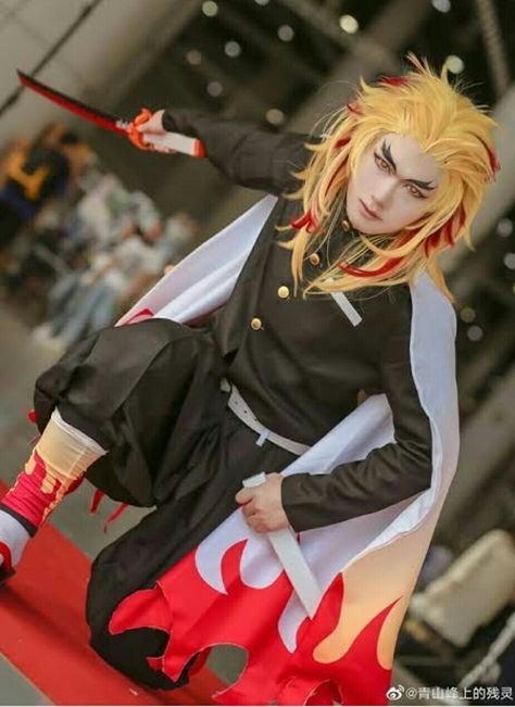 Hashira Cosplay, Rengoku Cosplay, Rengoku Demon, Rengoku Kyojuro, Chaotic Neutral, Kawaii Cosplay, Male Cosplay, Apa Aja, Anime Cosplay