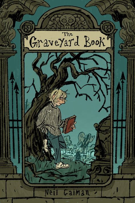 Comic Illustration Style, Graveyard Book, Quotes From Literature, Steampunk Magic, The Graveyard Book, Archie Sonic, Fairytale Book, Lost In The Woods, Indie Art