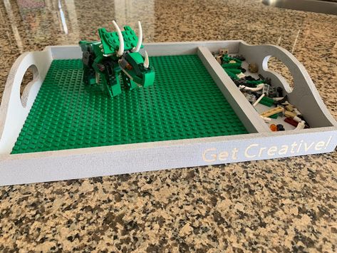 Lego Lap Tray, Diy Lego Tray With Storage, Lego Tray Diy, Diy Lego Tray, Lego Base Plate Ideas, Lego Coffee Table, Lego Building Table, Lego Tables, Diy Lego Table