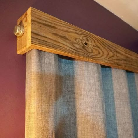 Wood Window Valances, Wood Valances For Windows, Valances For Windows, Wood Valance, Mercury Glass Diy, Window Valances, Diy Window Treatments, Wood Window, Diy Window