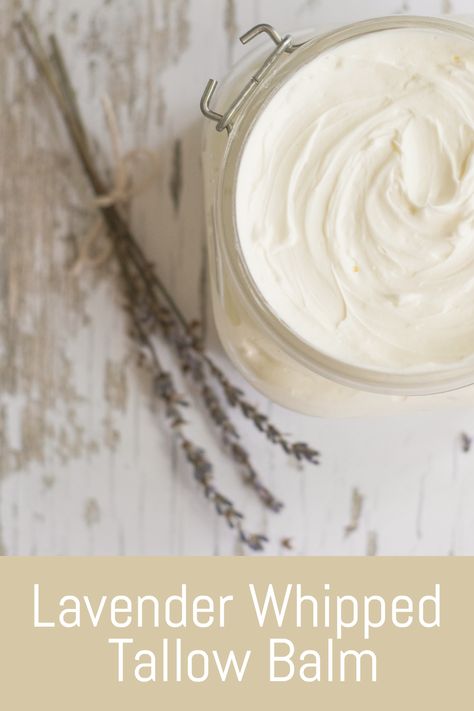 Sage Party, Tallow Recipe, Diy Toiletries, Homemade Lotions, Whipped Tallow, Butter Making, Vanilla Body Butter, Tallow Balm, Lavender Crafts