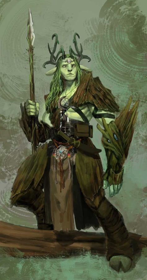 Fir blog warrior Druid Fantasy Art, Satyr Druid, Druid Firbolg, Firbolg Druid, Firbolg Art, Dnd Firbolg Barbarian, Firbolg Dnd Druid Female, Firbolg Character Design, Wow Druid Art