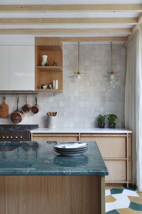 Studio Peake, Chelsea Townhouse, All Black Kitchen, Moody Kitchen, Dark Green Kitchen, Emily Henderson Design, Kitchen Vent, Devol Kitchens, London Kitchen