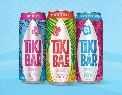 Tropical Packaging, Beach Branding, Surfing Lifestyle, Fruit Labels, Drinks Packaging Design, Alcohol Packaging, Drinks Brands, Tropical Punch, Drinks Logo