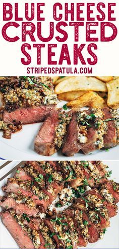 Crusted Steak Recipe, Crusted Steak, Dinner Beef, Dinner Steak, Delicious Steak, Cheese Crust, Dinner Plans, Steak Recipe, Steak Dinner