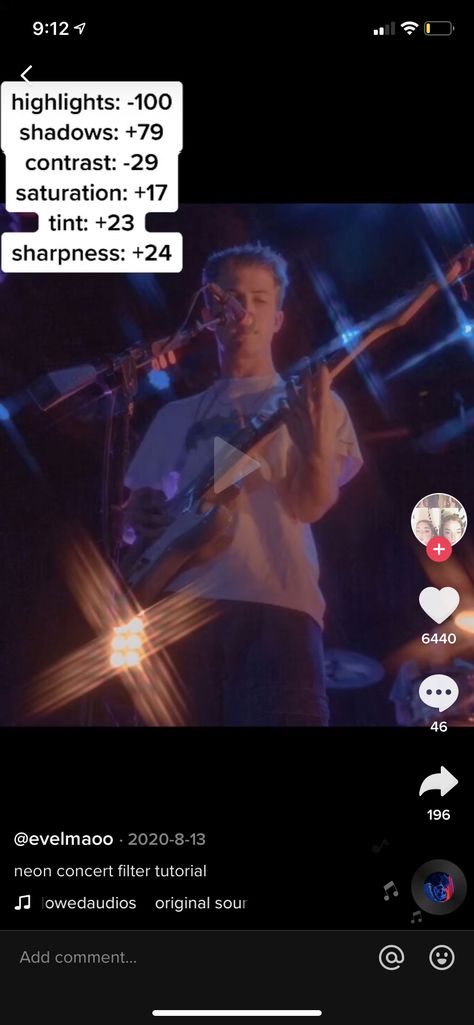 Concert Filter Camera Roll, Concert Filter, Concert Lights, Editing Lightroom, Filter Camera, Photo Editing Lightroom, Light Filter, Vsco Filter, Instagram Filter