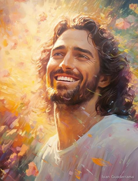 Laughing Sketch, Jesus Laughing, Powerful Pictures, Jesus Mother, Jesus Is Alive, Maria Magdalena, Jesus Christ Artwork, Lds Art, Jesus Photo