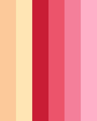 Peach Heart Pink Pallet Color, Peach Pallet, Color Names Chart, Colors Clothes, Palette Challenge, Strawberry Color, Color Design Inspiration, Hex Color Palette, Color Palette Challenge