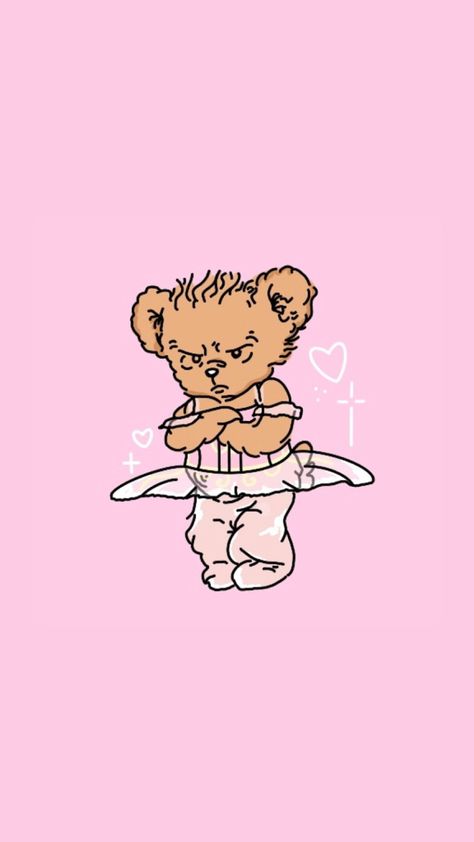 Tpwkcuties on insta ♡ Haha Bear Harry Styles, Harry Styles Gucci Bear Wallpaper, Harry Styles Bear, Harry Styles Pink, Harry Bear, Harry Core, Harry Styles Poster, Pastel Poster, London Tattoo