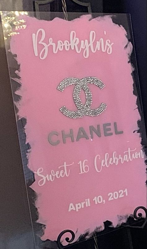 Sweet 16 Birthday Decorations Ideas, Chanel Themed Birthday Party Sweet 16, 50 Shades Of Pink Party Ideas Sweet 16, Designer Birthday Party Ideas, Chanel Sweet 16 Ideas, Big Sweet 16 Party Ideas, Birthday Outfit For Teens Sweet 16, Sweet 16 Sneaker Ball Party Ideas, Chanel Party Theme Decoration