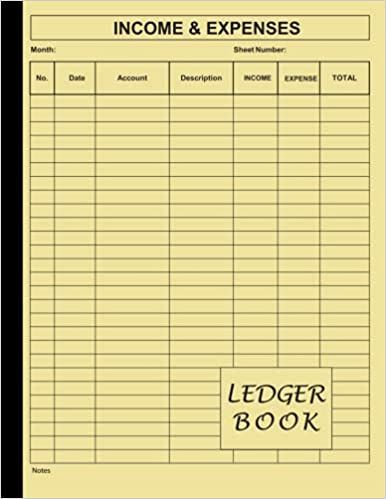 Amazon.com: Ledger Book: Income and Expense Log Book for Bookkeeping and Small Business log book / Account Recorder & Tracker Notebook: Large Simple Accounting Ledger Book / High Quality Yellow Matte Finish Cover (9798527736304): Press, Bookkeeping Arts: Books Accounting Ledger Book, Book Keeping Templates, Log Book Ideas, Accounting Journal, Bill Payment Organization, Business Spreadsheets, Monthly Expense Tracker, Accounting Ledger, Tracker Notebook