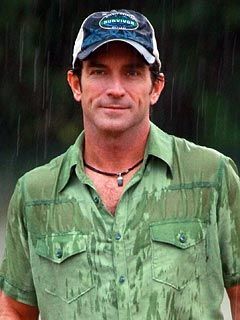 Jeff Probst Costume, Lunch List, Survivor Tv Show, Jeff Probst, Survivor Show, Survivor Tv, Halloween 23, Standing In The Rain, Deserted Island