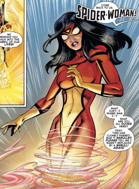 Jessica Drew Comic, Jessica Drew Spiderwoman, Spider Woman Jessica Drew, Silk Spiderman, Spider Gwen Comics, Jessica Drew, Comics Marvel, Comic Drawing, Spider Gwen