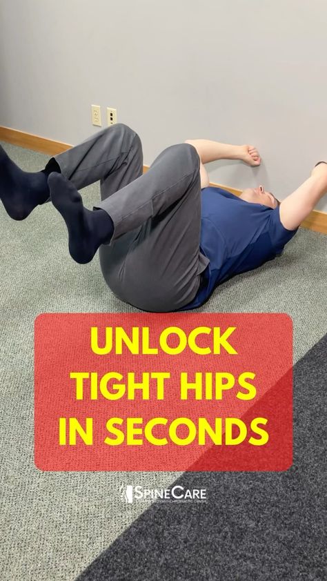 Dr. Michael Rowe | SpineCare | 👉 Dr. Rowe shows the hip dead bug exercise, which may give instant stiff, achy hip pain relief in as little as 30 SECONDS! This exercise… | Instagram Hip Stretching Exercises, Michael Rowe, Best Exercise For Hips, Sore Hips, Hip Mobility Exercises, Hip Strengthening Exercises, Hip Flexor Exercises, Bursitis Hip, Hip Flexibility