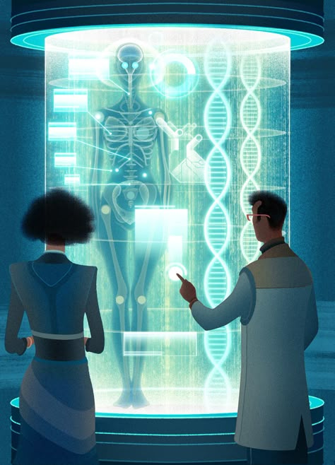 Comics Illustration, Biology Art, Acropolis, Futuristic Technology, Future Technology, Sci Fi Art, Science And Nature, Cyberpunk, Digital Painting