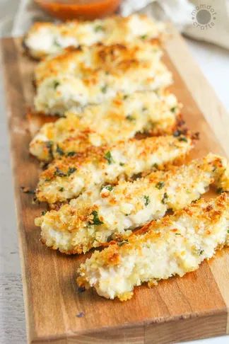 Ranch Parmesan Chicken, Baked Parmesan Crusted Chicken, Parmesan Crusted Chicken Recipe, Chicken Finger Recipes, Crusted Chicken Recipes, Crispy Chicken Recipes, Parmesan Crusted Chicken, Baked Chicken Parmesan, Fall Foods