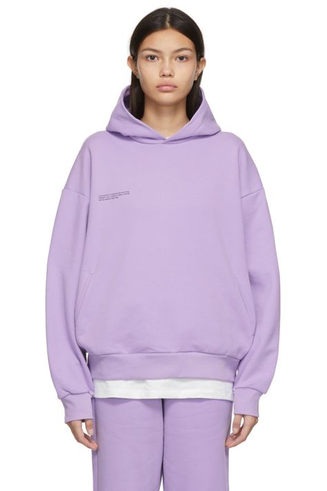 PANGAIA: Purple 365 Hoodie | SSENSE Activewear Print, Wardrobe Solutions, Orchid Purple, French Terry Hoodie, Knit Cuff, Long Sleeve Hoodie, Kangaroo Pocket, French Terry, Kangaroo