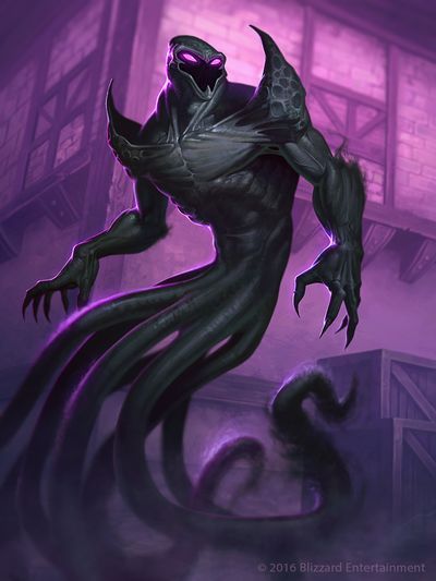 Shadow Rager - Hearthstone Wiki Shadow Creatures, Mean Streets, Shadow Monster, Dark Creatures, Dark City, 다크 판타지, Monster Concept Art, Demon Art, Fantasy Monster