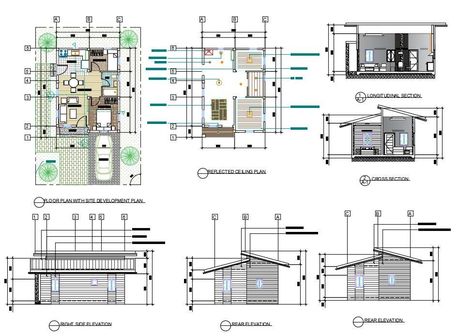 #cadbull #autocad #architecture #cadbullplan #autocadplan #architechtureplan #architecturaldrawing #houseplan #homeplan #floorplan #2dfloorplan #2ddrawing #modernhouse #modernhouseplan #housedesign #homedesign #structureplan #layoutplan #caddrawing #2dview #homeplans #structure #residentialplan #cadplan #architecturework #2ddesign #2dhouseplanning  #modernhome #structuraldrawing #residentialdesign #luxuryhouse #luxuryhomedesign #homedesign #housedesign #section #elevation #cadfile #dwgfile Plan Section Elevation Drawings Of House, House Elevations Single Floor, Plan Elevation Section Of House, Bungalow Floor Plans One Story, Section Plan Architecture, One Storey House Floor Plan, Ceiling Plan Drawing, Ceiling Layout Plan, Plan And Section Drawing