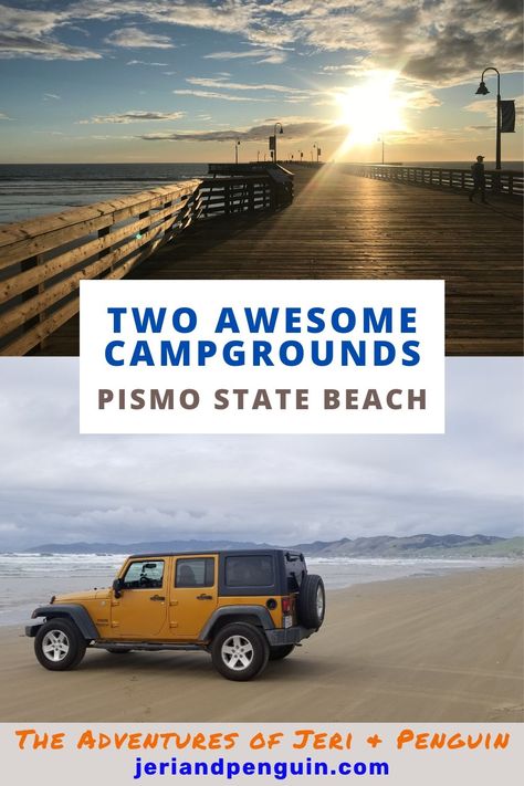 Once the California State Campgrounds open up again, I highly recommend you plan a trip to Pismo State Beach!! Camp at 1) North Beach Campground if you are tent camping or prefer to dry camp with your RV or 2) Oceano Campground if you need hookups. Get the details on where you can drive your vehicle on the beach and where to get the best Tri-Tip sandwich. Pismo Beach Camping, California Beach Camping, Pismo Beach California, West Coast Travel, California Camping, Tri Tip, Pismo Beach, Plan A Trip, Pacific Coast Highway