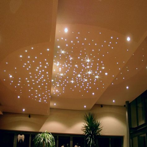 Fiber Optic Star Ceiling Kits Fiber Optic Ceiling, Interior Wall Texture, Sky Ceiling, Star Lights On Ceiling, Fiber Optic Lighting, Star Ceiling, Fibre Optics, Ceiling Panels, Home Ceiling