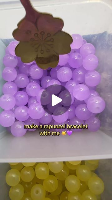 Boujee Beads Inc❄️| 5⭐️bracelets on Instagram: "rapunzel bracelet☀️💜 looking for more? follow @boujeebeadssinc for more cute accessories 🤍 #rapuzel #tangled #beadedbracelets #beadedjewelry #bracelets #tangledrapunzel" Rapunzel Bracelet, Tangled Bracelet, Tangled Rapunzel, Cute Accessories, Glass Bracelet, Rapunzel, Tangled, Beaded Jewelry, Bracelet