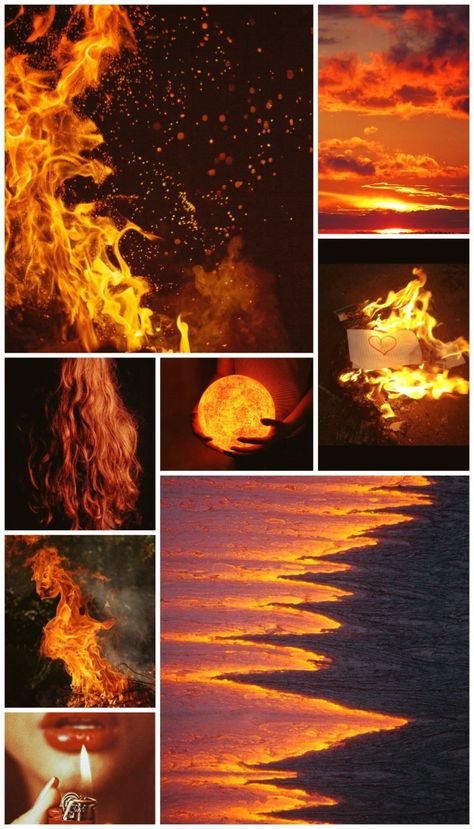 Aesthetic Fire Drawing, Fire Collage Aesthetic, Fire Elemental Aesthetic, Fire Moodboard Aesthetic, Element Fire Aesthetic, Fire Aesthetic Element, Orange Moodboard Aesthetic, Fire Element Aesthetic, Fire Aesthetic Wallpaper