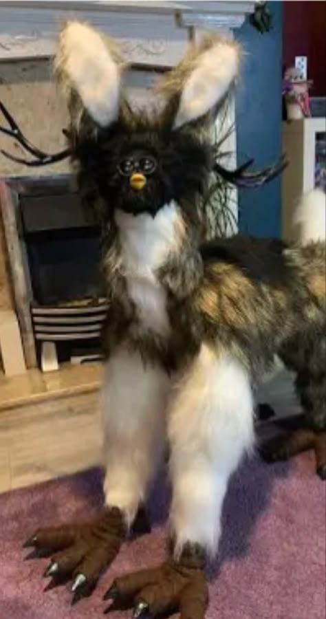 Furbies Toys Cursed, Scary Furby Images, Long Furby Aesthetic, Long Furby Cursed, Weirdcore Animals, Cursed Shoes, Insect Fursuit, Furby Cursed, Cursed Furby Aesthetic