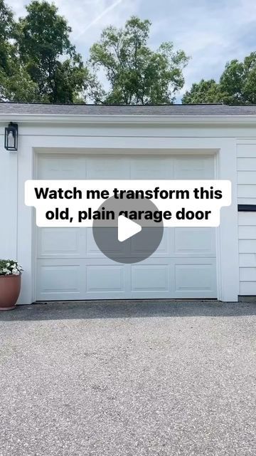 Jenna Shaughnessy on Instagram: "Transform a basic garage door with these magnetic panels and hardware for just $30! It’s such an affordable solution to jazz up your boring garage doors. I did this 5 years ago and they still look perfect to this day - and my neighbors thought we got new doors!! ✨comment GARAGE DOOR and I’ll send you the links to this quick and affordable upgrade! ✨" Painting Garage Door Black, Magnetic Garage Door Panels, Paint Garage Door, Magnetic Garage Door Hardware, Garage Door Paint, Garage Door Panels, Garage Door Hardware, Garage Door Makeover, Door Panels