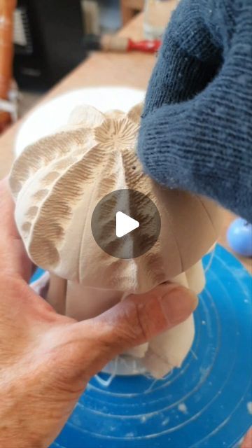 ʍǟɨʀɨ ֆȶօռɛ on Instagram: "Sea urchin bowl in the making and a new use for my old holey woolly gloves 🧤😊 As you can see in the background I've made a whole batch of them and there's no two exactly alike. I'll share them all when they're fully finished in a couple of weeks or so. . #porcelainpaperclay #ceramicart #seaurchin #irishceramics #contemporaryceramics #potterytechniques #potteryvideos" Texture Techniques, Clay Sea Urchin, Sea Urchin Ceramic, Pierced Pottery, Sea Urchin Pottery, Salt Bowl, Ceramic Sea Urchin, Ceramic Mural, Ceramics Texture