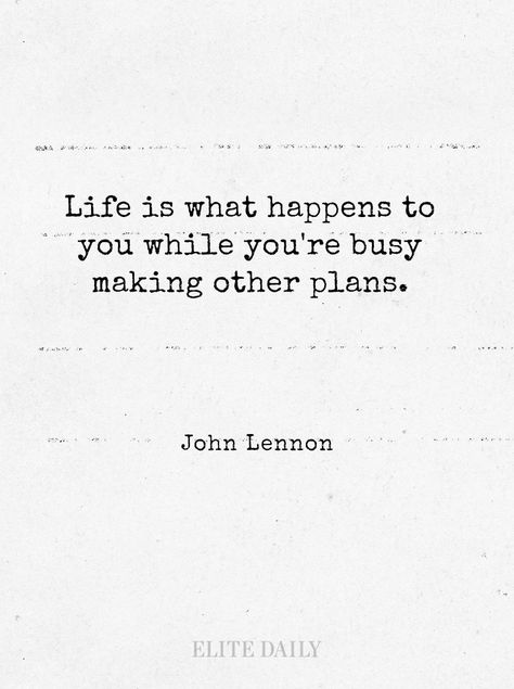 Voor Michiel John Lennon Quotes Life, Life Is What Happens When Youre Busy, People Perspective, John Lennon Lyrics, Musician Quotes, Life Perspective, John Lennon Quotes, Smart Man, Life Plans