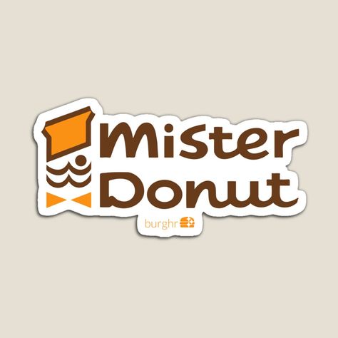 Get my art printed on awesome products. Support me at Redbubble #RBandME: https://www.redbubble.com/i/magnet/Mister-Donut-by-burghr/68952345.TBCTK?asc=u Mr Donut, Donut Logo, Mister Donuts, The North Face Logo, Pittsburgh, Donuts, Retail Logos, My Art, Awesome Products