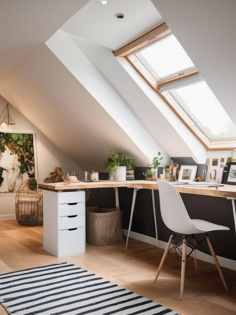 Transform Your Attic into a Dreamy Art Studio: How to Create a Bright and Inspiring Space for Unleashing Your Creativity | decory.co